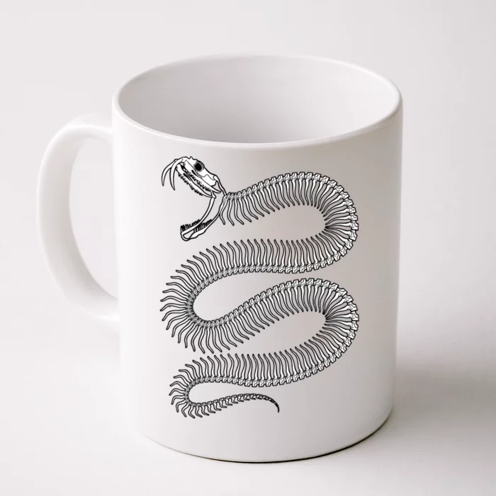 Snake Skeleton Reptile Python Cobra Herpetologist Front & Back Coffee Mug