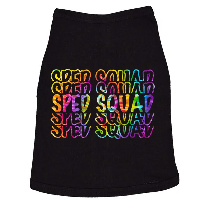 Sped Squad Rainbow Colorful Doggie Tank