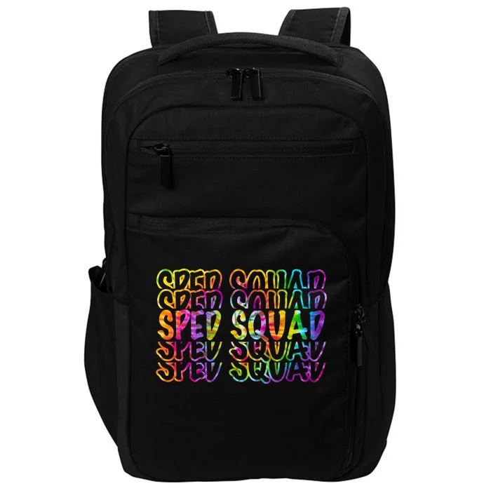 Sped Squad Rainbow Colorful Impact Tech Backpack