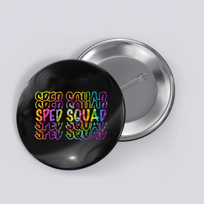 Sped Squad Rainbow Colorful Button