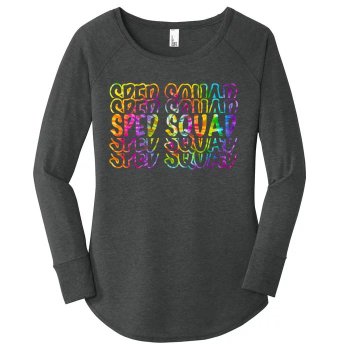 Sped Squad Rainbow Colorful Women's Perfect Tri Tunic Long Sleeve Shirt