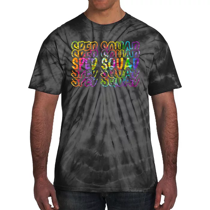 Sped Squad Rainbow Colorful Tie-Dye T-Shirt