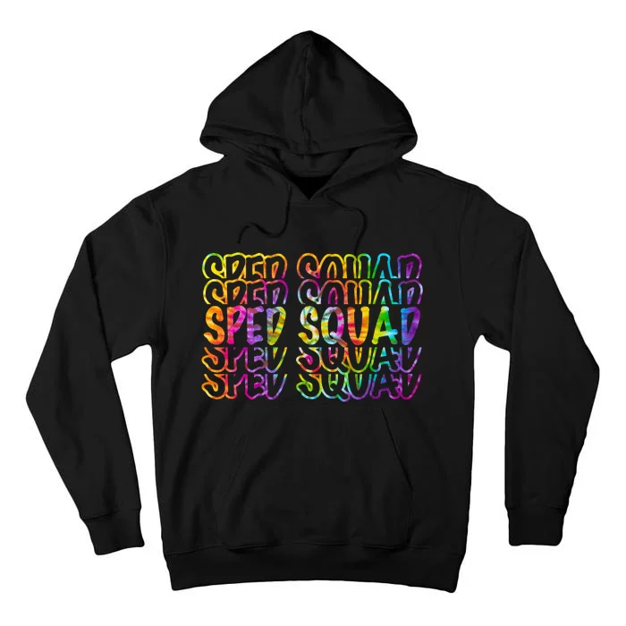 Sped Squad Rainbow Colorful Tall Hoodie