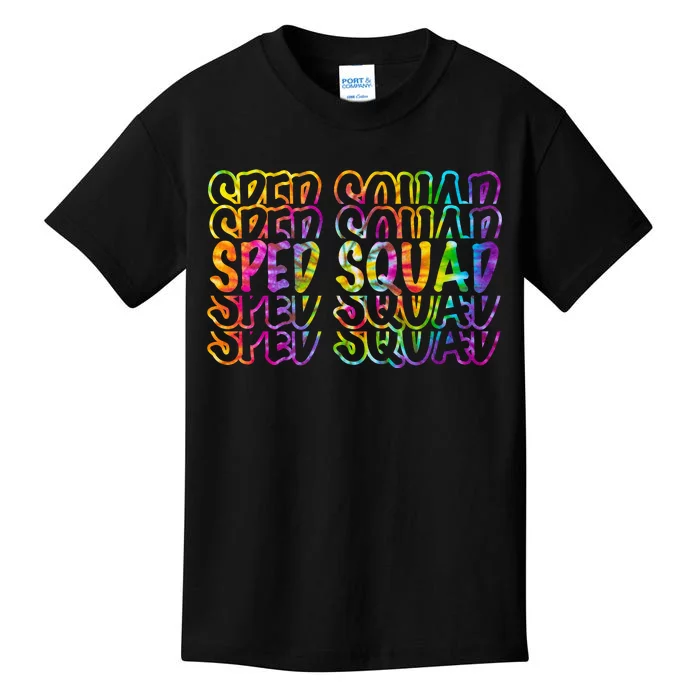 Sped Squad Rainbow Colorful Kids T-Shirt