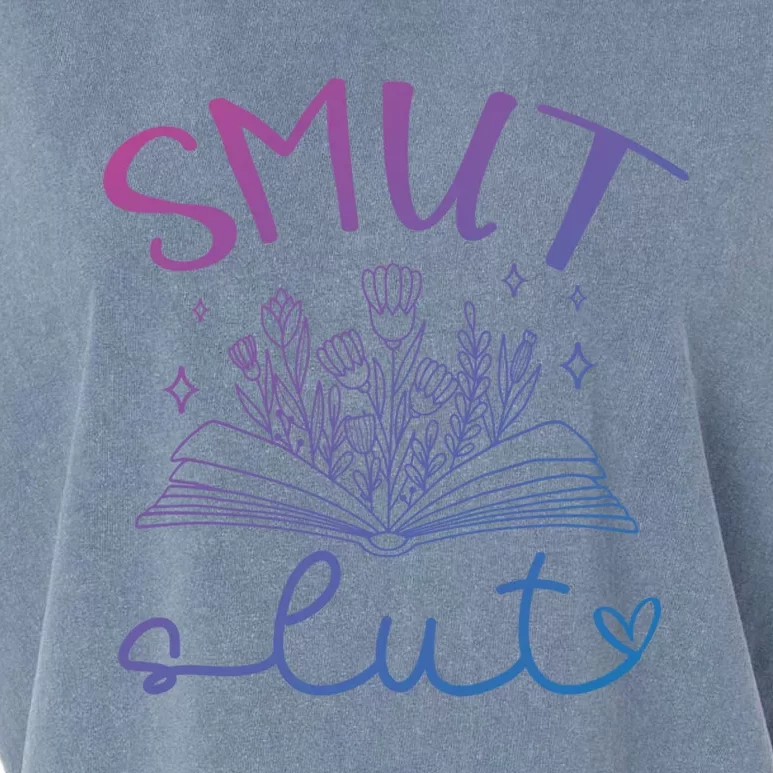 Smut Slutt Reading Smut Book Lover Bookworm Bookish Reader Gift Garment-Dyed Women's Muscle Tee