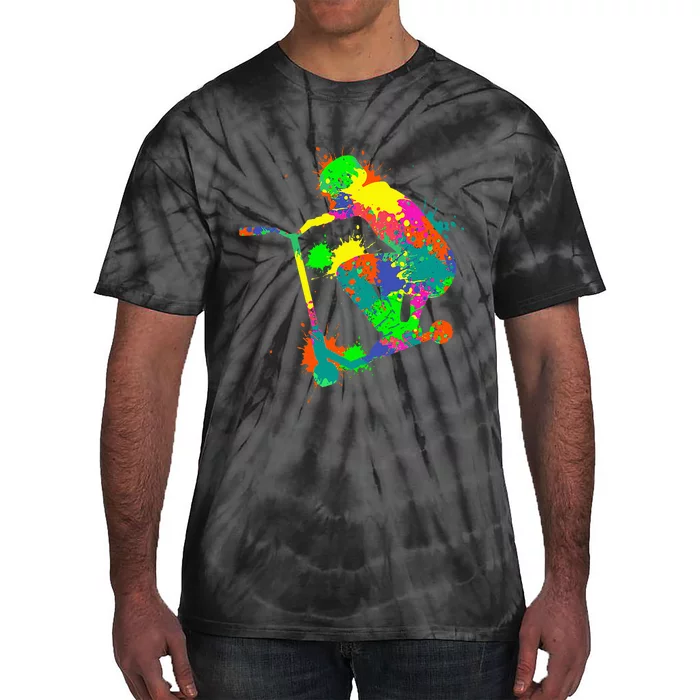 Stunt Scooter Rider Tie-Dye T-Shirt