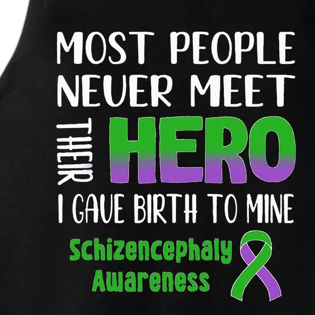 Supporting Schizencephaly Raise Awareness Ladies Tri-Blend Wicking Tank