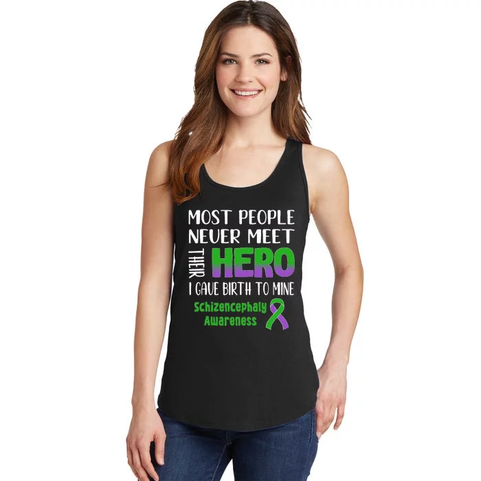 Supporting Schizencephaly Raise Awareness Ladies Essential Tank