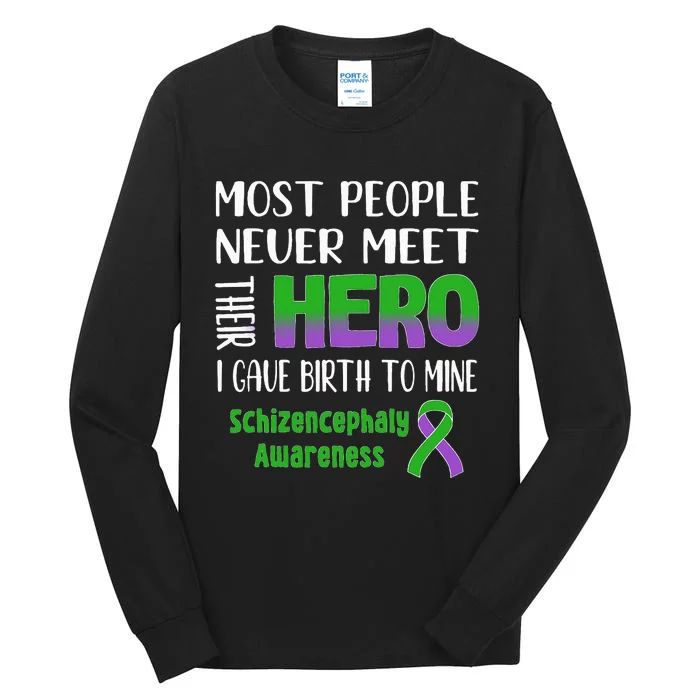 Supporting Schizencephaly Raise Awareness Tall Long Sleeve T-Shirt