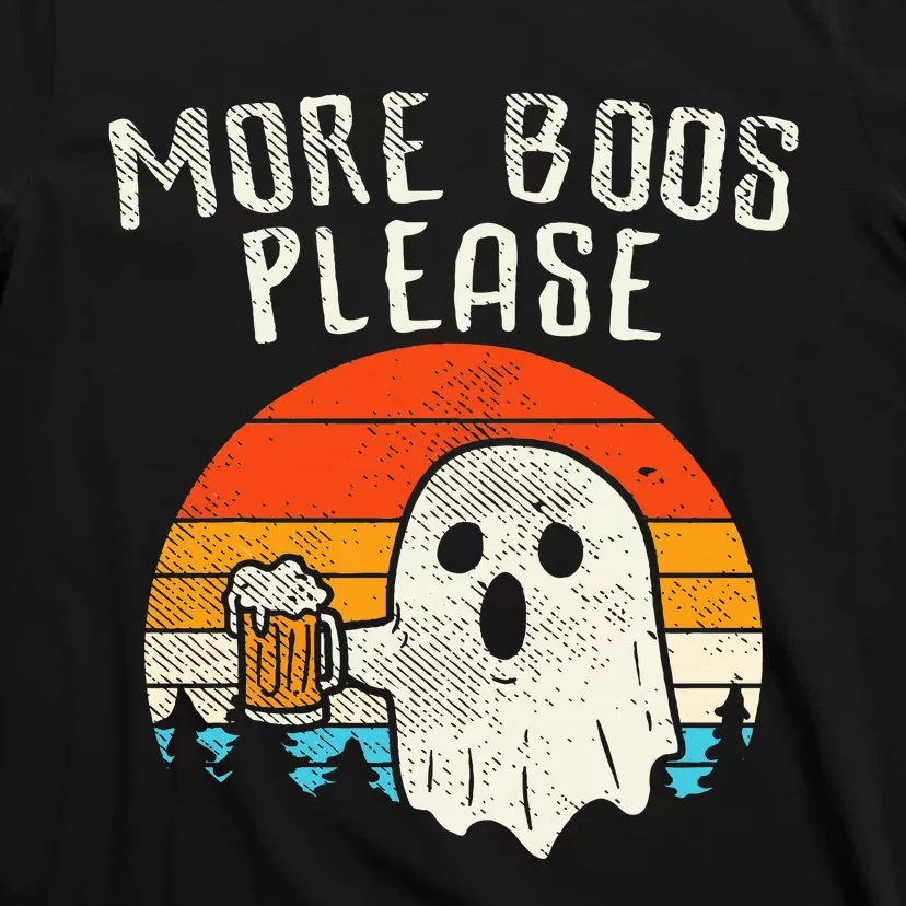 Spooky Spirits Retro Halloween Ghost Beer for a Hauntingly Good Time T-Shirt