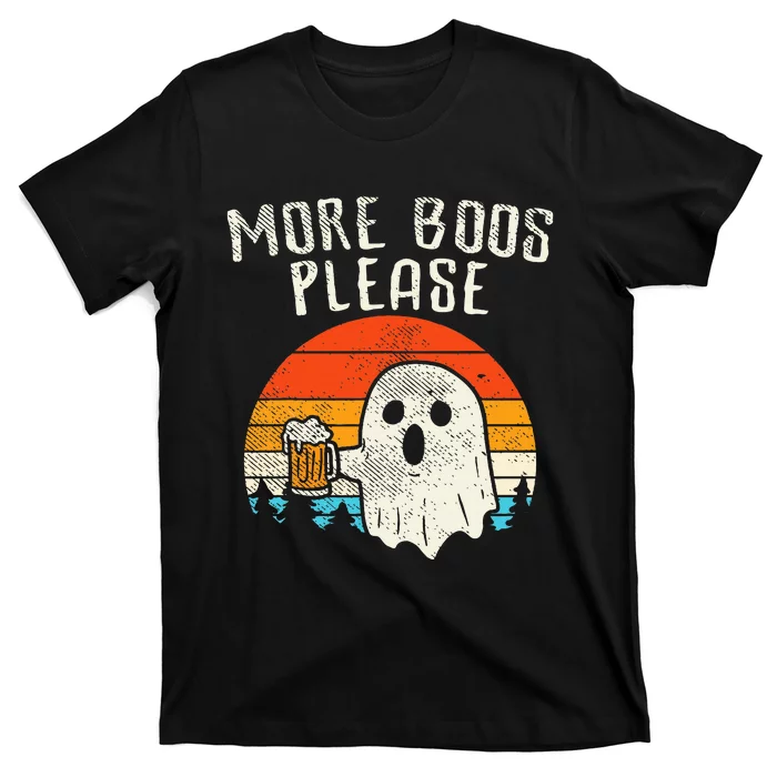 Spooky Spirits Retro Halloween Ghost Beer for a Hauntingly Good Time T-Shirt