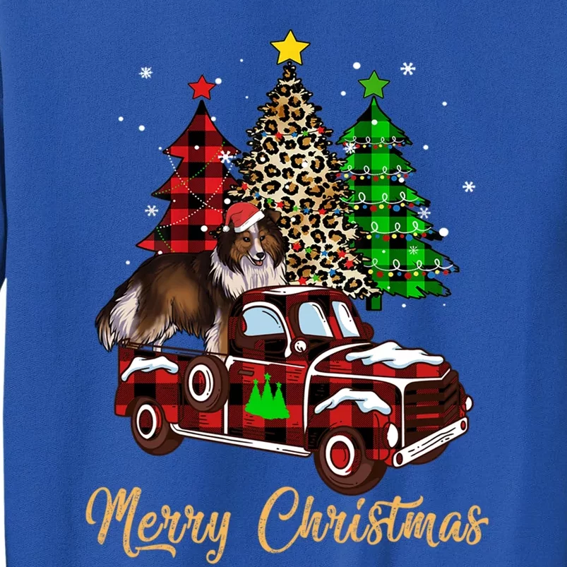 Shetland Sheepdog Riding Xmas Truck Merry Christmas Dog Meaningful Gift Sweatshirt