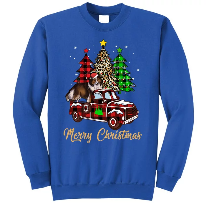 Shetland Sheepdog Riding Xmas Truck Merry Christmas Dog Meaningful Gift Sweatshirt