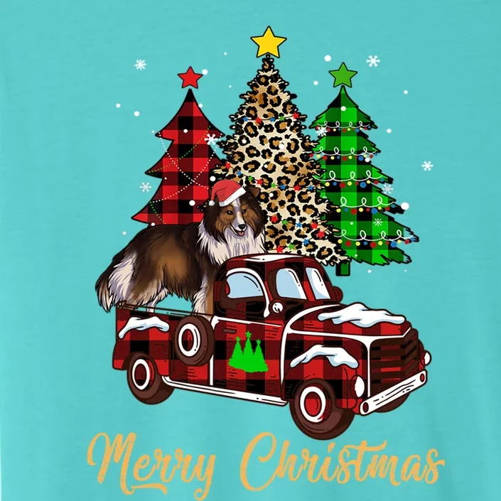 Shetland Sheepdog Riding Xmas Truck Merry Christmas Dog Meaningful Gift ChromaSoft Performance T-Shirt