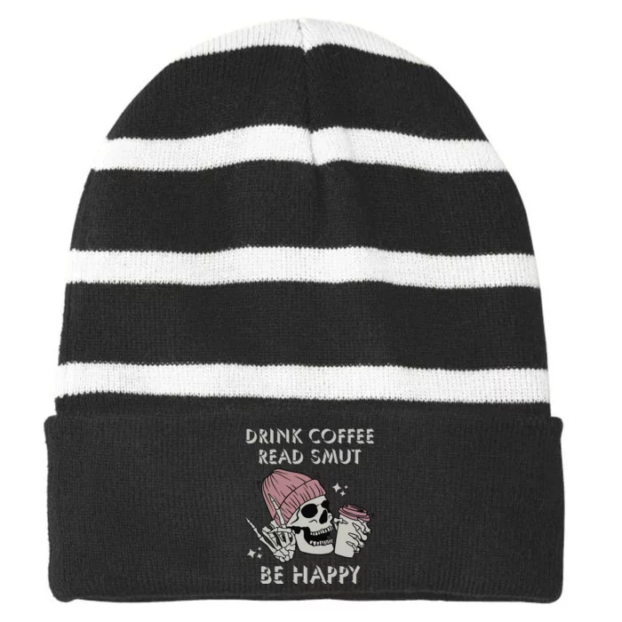 Smut Stfuattdlagg Reader Spicy Book Striped Beanie with Solid Band