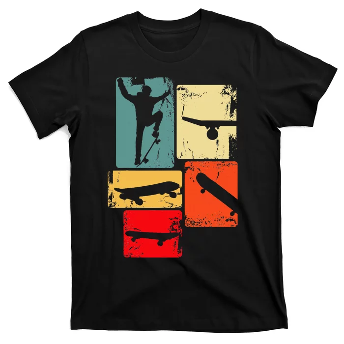 Skater Skateboarder Retro Skateboard Gift T-Shirt