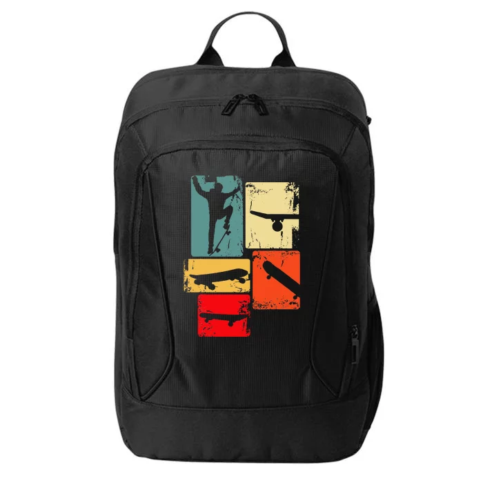 Skater Skateboarder Retro Skateboard Gift City Backpack