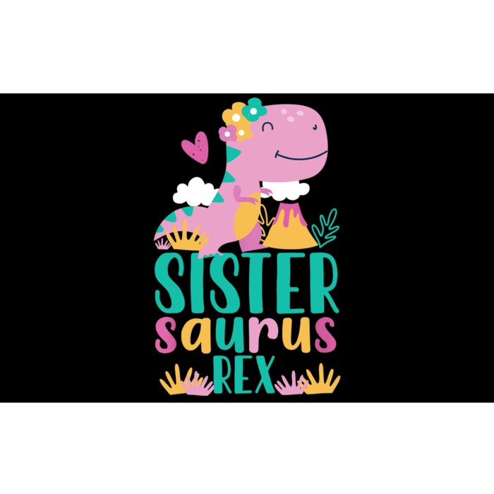 Sister Saurus Rex Dinosaur Dino Design for Bumper Sticker