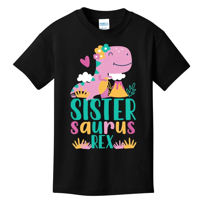 Sister Saurus Rex Dinosaur Dino Design for Kids T-Shirt