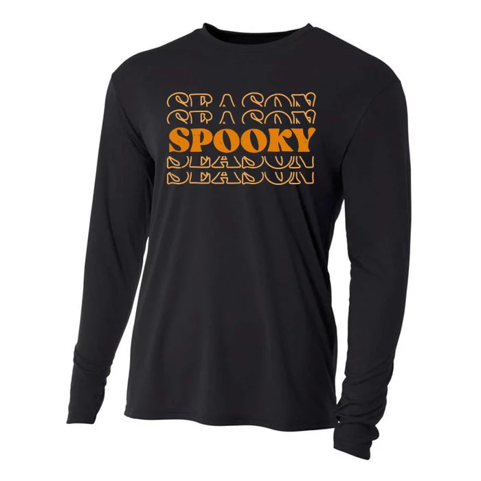 Spooky Season Retro Halloween Cooling Performance Long Sleeve Crew