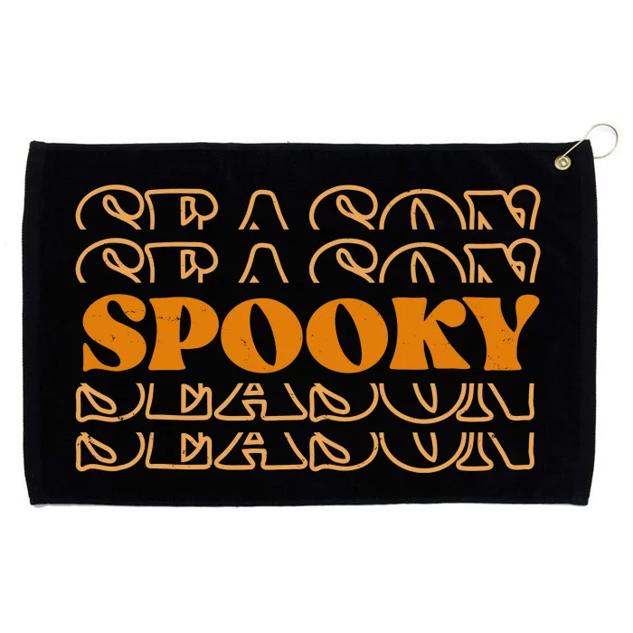 Spooky Season Retro Halloween Grommeted Golf Towel