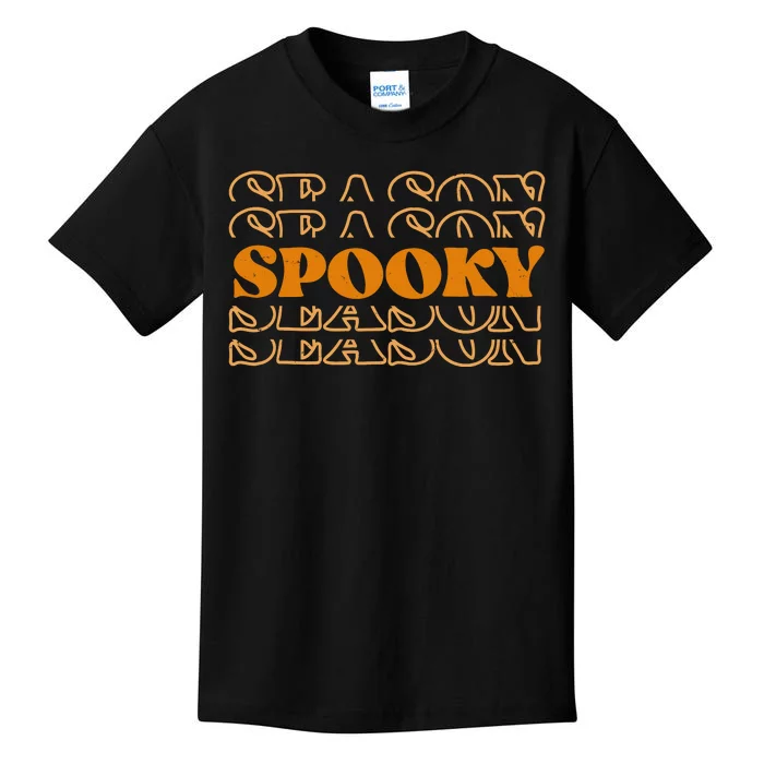 Spooky Season Retro Halloween Kids T-Shirt