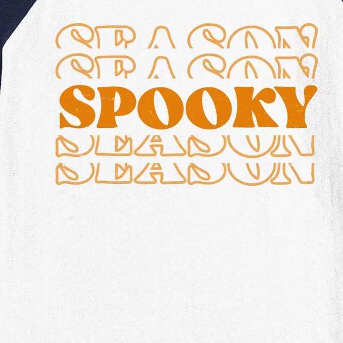 Spooky Season Retro Halloween Baseball Sleeve Shirt