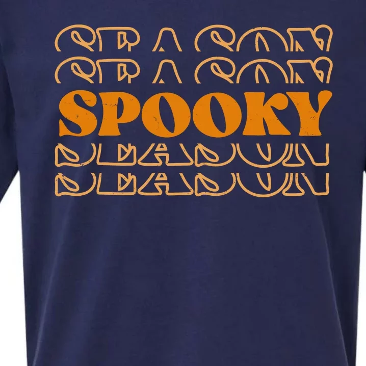 Spooky Season Retro Halloween Sueded Cloud Jersey T-Shirt