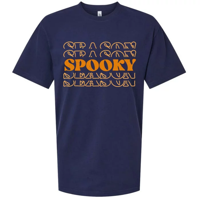 Spooky Season Retro Halloween Sueded Cloud Jersey T-Shirt