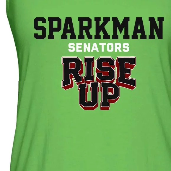 Sparkman Senators Rise Up Hs Ladies Essential Flowy Tank