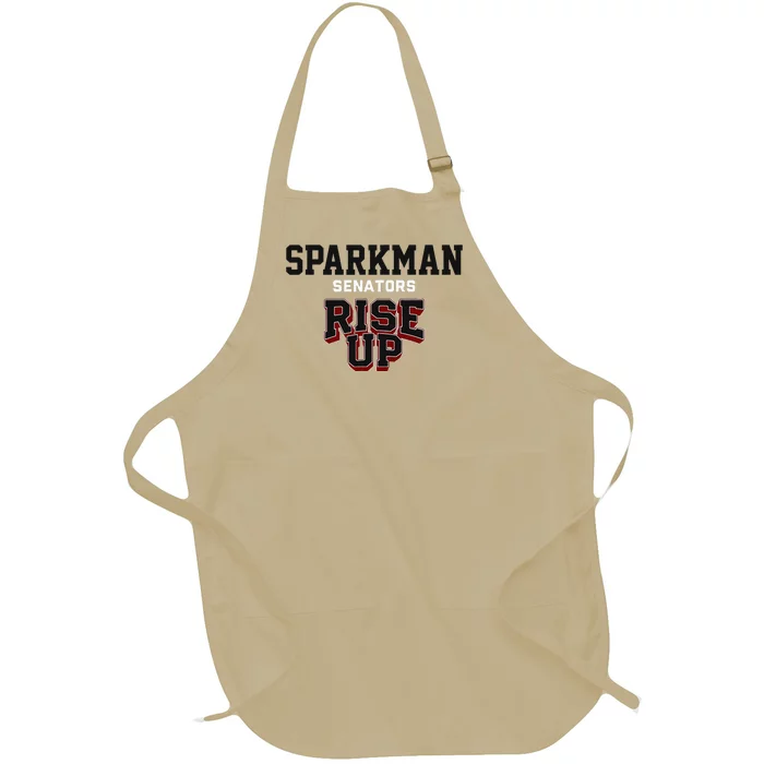 Sparkman Senators Rise Up Hs Full-Length Apron With Pocket