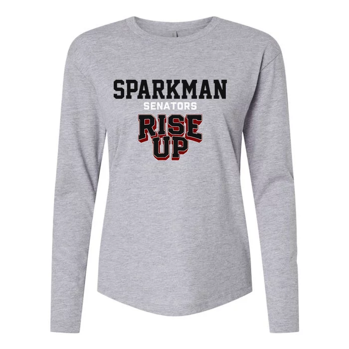 Sparkman Senators Rise Up Hs Womens Cotton Relaxed Long Sleeve T-Shirt