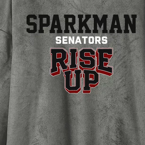 Sparkman Senators Rise Up Hs Hooded Wearable Blanket