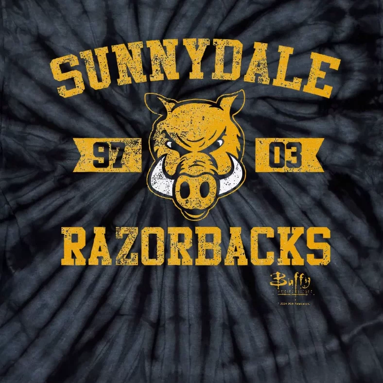 Slayer Sunnydale Razorbacks Collegiate Tie-Dye T-Shirt