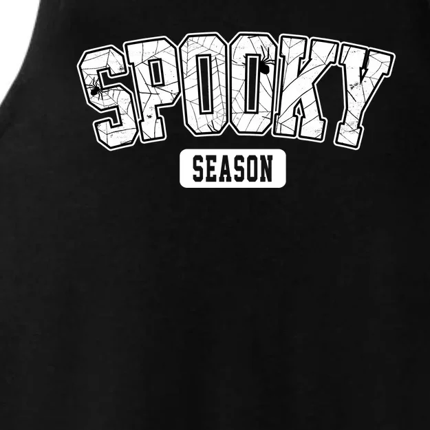 Spooky Season Retro Halloween Ladies Tri-Blend Wicking Tank