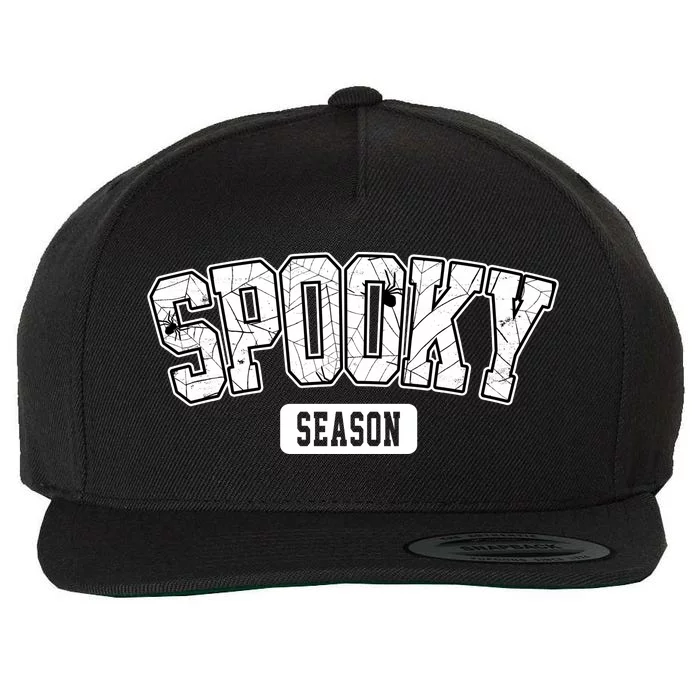 Spooky Season Retro Halloween Wool Snapback Cap