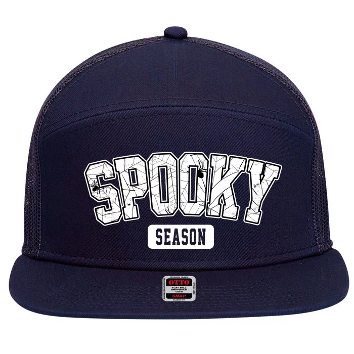 Spooky Season Retro Halloween 7 Panel Mesh Trucker Snapback Hat