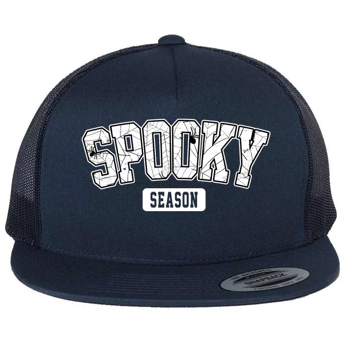 Spooky Season Retro Halloween Flat Bill Trucker Hat