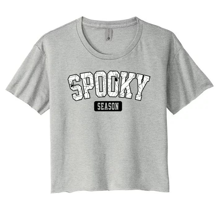 Spooky Season Retro Halloween Women's Crop Top Tee