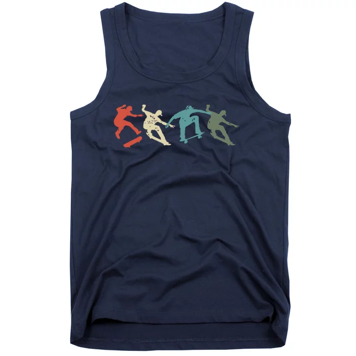 Skateboard Skateboarding Retro Gift For Skateboarders Tank Top