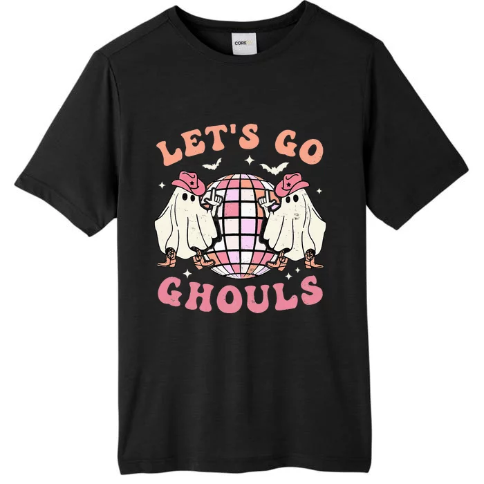 Spooky Season Retro Ghost Halloween Groovy Party ChromaSoft Performance T-Shirt