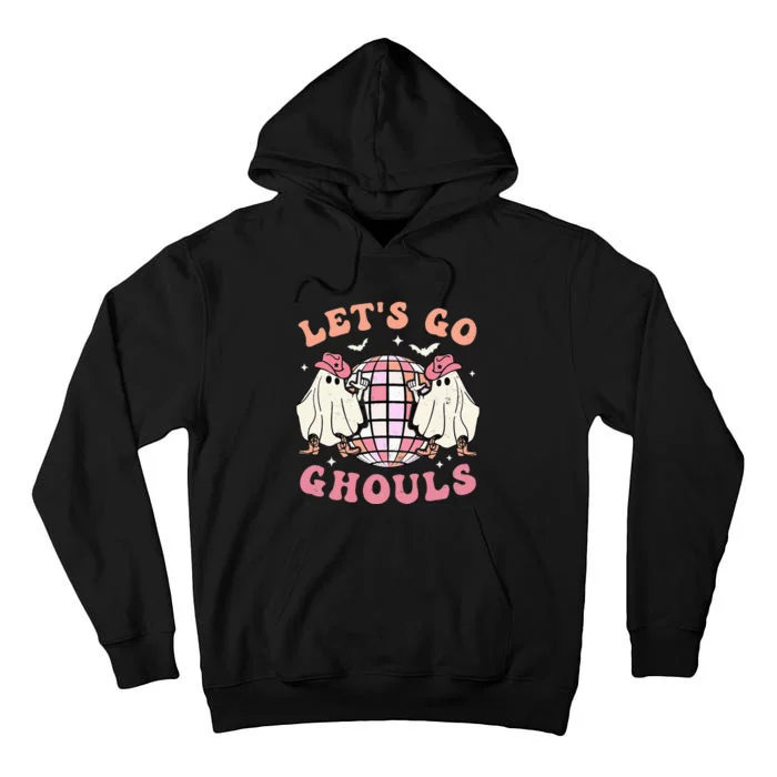 Spooky Season Retro Ghost Halloween Groovy Party Tall Hoodie