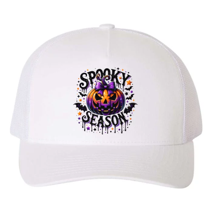 Spooky Season Retro Halloween Pumpkin Yupoong Adult 5-Panel Trucker Hat