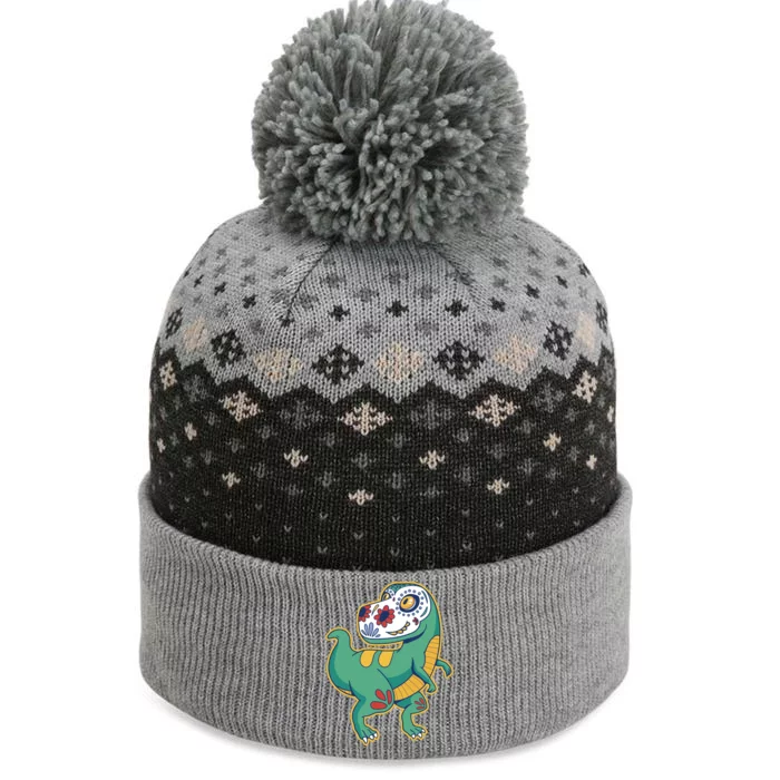 Sugar Skull Rex Cinco De Mayo The Baniff Cuffed Pom Beanie