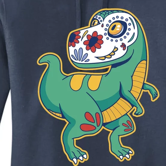 Sugar Skull Rex Cinco De Mayo Women's Pullover Hoodie