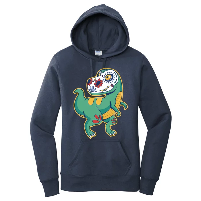 Sugar Skull Rex Cinco De Mayo Women's Pullover Hoodie