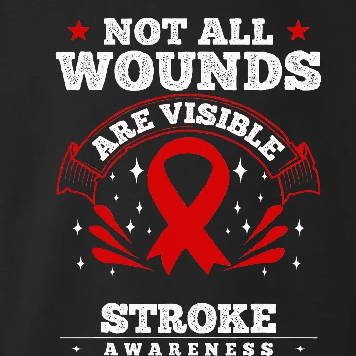 Stroke Survivor  Red Awareness Ribbon Toddler Hoodie