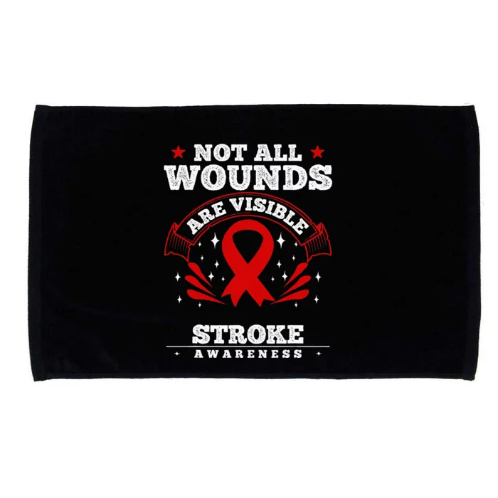 Stroke Survivor  Red Awareness Ribbon Microfiber Hand Towel