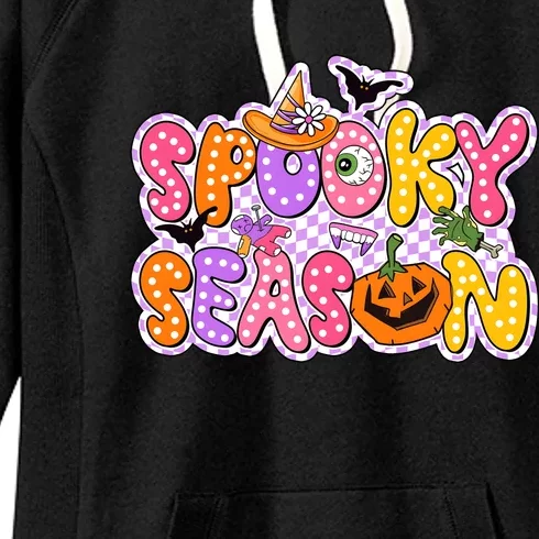 Spooky Season Retro Halloween Women's Fleece Hoodie