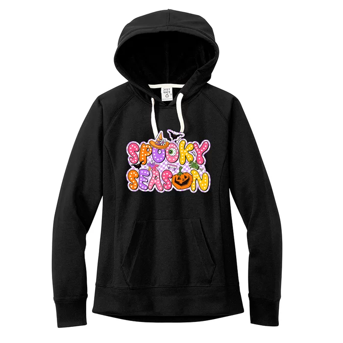 Spooky Season Retro Halloween Women's Fleece Hoodie